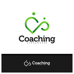 People Infinity logo design vector, Creative Infinity logo concepts template illustration.