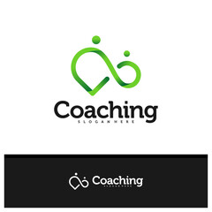 People Infinity logo design vector, Creative Infinity logo concepts template illustration.