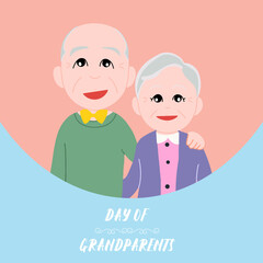 Grandparents' day, older persons and love of old couple
