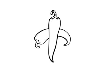 illustration of chilli pepper best graphics design in vector art