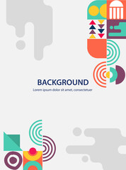 background images of geometric shapes and bright illustrations five