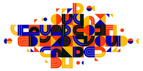 Dynamic messy abstract vector design composition, minimal lined modern art, stylish geometry elements, isolated over white.