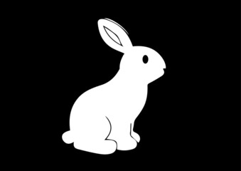 illustration of a rabit in vector art