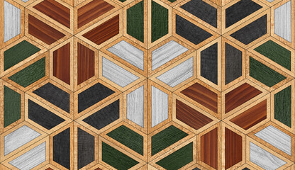 Seamless wood wallpaper with repeat geometric pattern. Wood texture for background. 