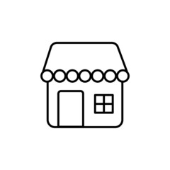 Shop building icon illustration isolated vector sign symbol eps 10