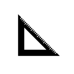 Triangular ruler icon
