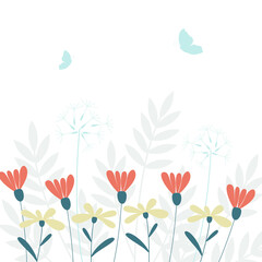 background with flowers