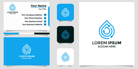 technology logo and branding card