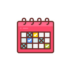 Planning icon in vector. Logotype