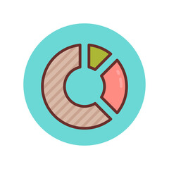 Market Share icon in vector. Logotype