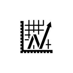 Growth Graph icon in vector. Logotype