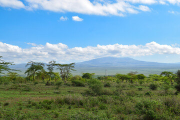 Scenic view of Mount Longonot seen from Suswa, Kenya