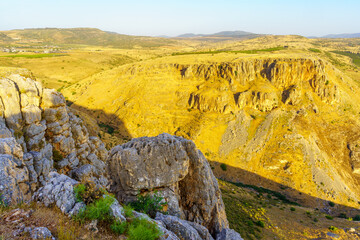 Rocks and the cliffs of Mount Nitai, in mount Arbel