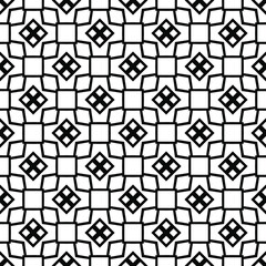 Vector seamless pattern. Modern stylish texture. Monochrome geometric pattern. Abstract background with hexagonal and triangular texture. Black and white seamless grid line .Simple minimalist pattern.