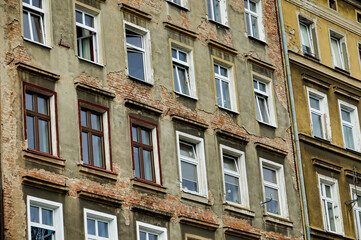 facade of an house , image taken in stettin szczecin west poland, europe
