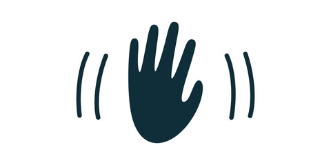 High five icon simple illustration