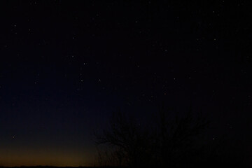 Fototapeta premium Panorama blue night sky milky way and star on dark background. Starry sky