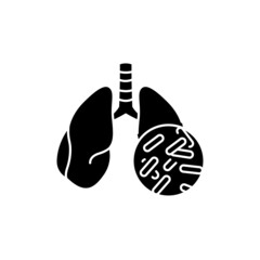 Tuberculosis color line icon. Human diseases.