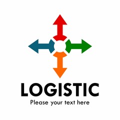 Logistic or other ways logo template illustration