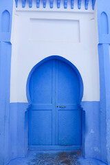 Door of a House in Chefchaouen, Morocco