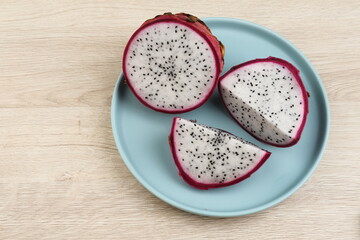 Organic and fresh dragon fruit ( buah naga putih ). Tropical Fruits. 
