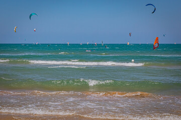 Beach on the north-eastern coast of Gargano promontory.