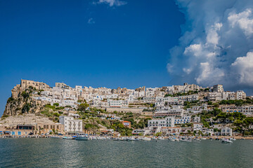 Obraz premium Peschici is a town and comune in the province of Foggia in the Apulia region of southeast Italy