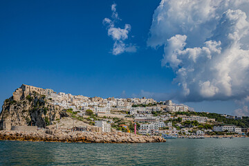 Naklejka premium Peschici is a town and comune in the province of Foggia in the Apulia region of southeast Italy