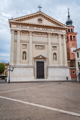 Facade of Cittadella Duomo, Padua, Veneto, Italy, Europe
