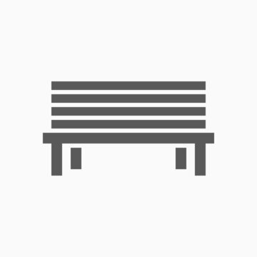 recommend clip art: bench icon, park bench vector illustration