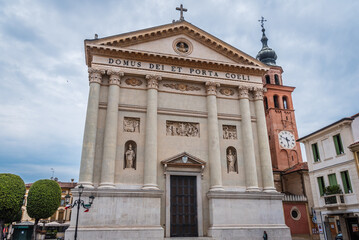 Fototapeta na wymiar Facade of Cittadella Duomo, Padua, Veneto, Italy, Europe