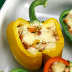 stuffed sweet peppers with cheese