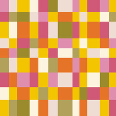 Colorful checkered seamless background