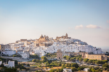 Fototapeta na wymiar Ostuni, known as the 'White City' is one of Puglia's top travel destinations