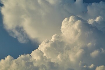 Clouds in the sky before storm