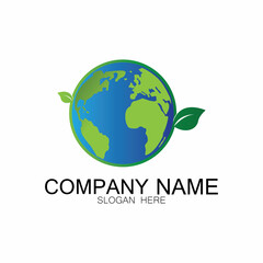 Fototapeta premium World logo designs vector icon