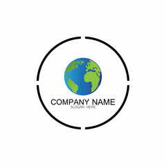 World logo designs vector icon