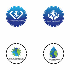 World logo designs vector icon