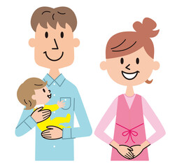 新米　パパ　ママ　ファミリー