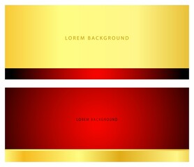 red gold business template