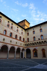 Fototapeta na wymiar Milan, Italy: the castle known as Castello Sforzesco