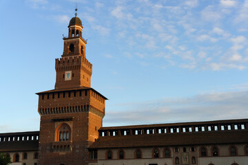 Obraz premium Milan, Italy: the castle known as Castello Sforzesco