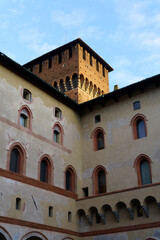 Fototapeta na wymiar Milan, Italy: the castle known as Castello Sforzesco