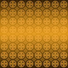 Golden and brown traditional Chinese Pattern Background.