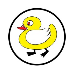 duck logo icon design vector