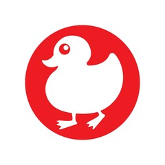 duck logo icon design vector