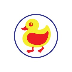 duck logo icon design vector