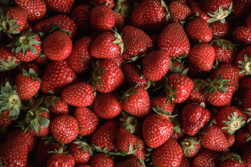 closeup of strawberries