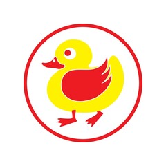 duck logo icon design vector