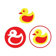 duck logo icon design vector